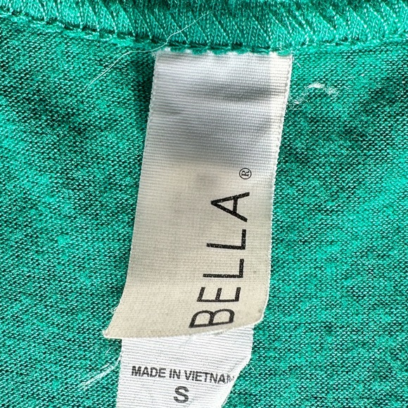 GAMMA PHI BETA racerback t-shirt green small green white floral letters sewn on - Picture 11 of 14